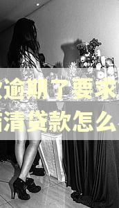 贷款逾期了要求一次性结清贷款怎么办