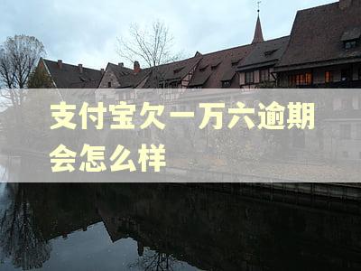 支付宝欠一万六逾期会怎么样