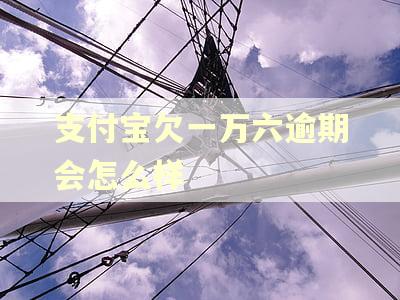 支付宝欠一万六逾期会怎么样 支付宝欠一万六逾期会怎么样