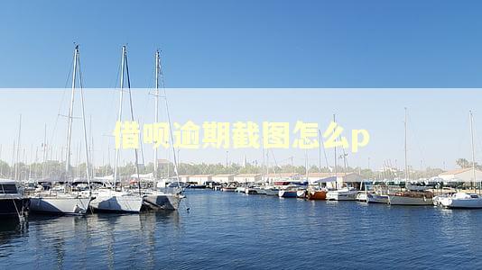 借呗逾期截图怎么p