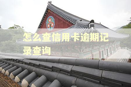 怎么查信用卡逾期记录查询