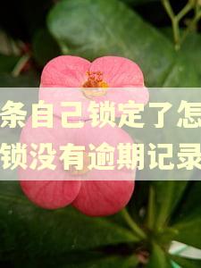 金条自己锁定了怎么解锁没有逾期记录