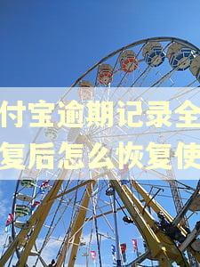 支付宝逾期记录全部修复后怎么恢复使用