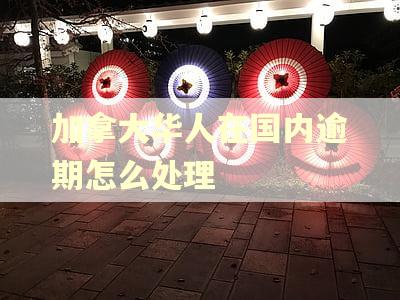加拿大华人在国内逾期怎么处理