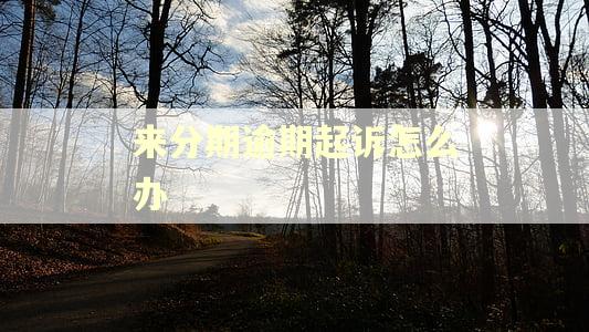 来分期逾期起诉怎么办