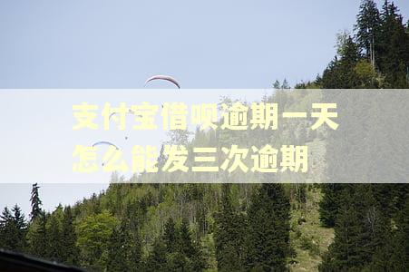 支付宝借呗逾期一天怎么能发三次逾期