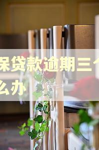 人保贷款逾期三个月怎么办