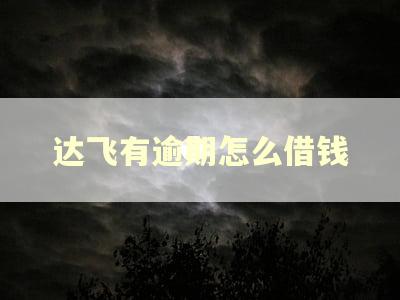 达飞有逾期怎么借钱