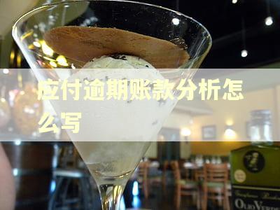 应付逾期账款分析怎么写 应付逾期账款分析怎么写