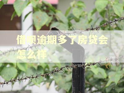 借呗逾期多了房贷会怎么样