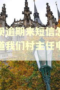 花呗逾期来短信怎么知道我们村主任电话的