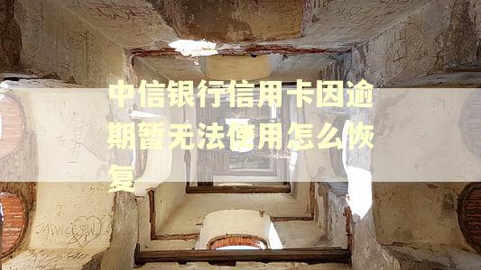 中信银行信用卡因逾期暂无法使用怎么恢复