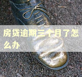 房贷逾期三个月了怎么办
