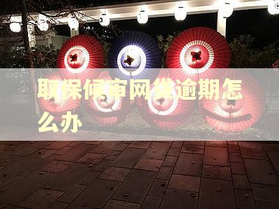 取保候审网贷逾期怎么办