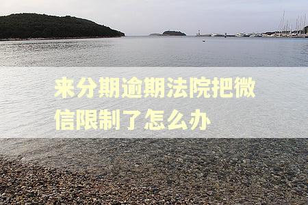 来分期逾期法院把微信限制了怎么办