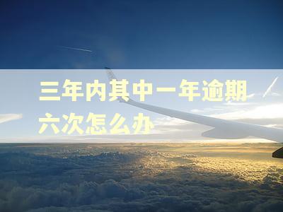 三年内其中一年逾期六次怎么办