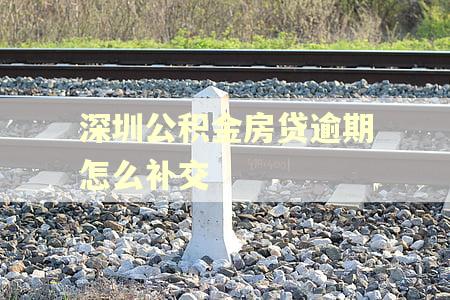 深圳公积金房贷逾期怎么补交