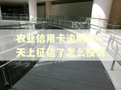 农业信用卡逾期10天上征信了怎么投诉 农业信用卡逾期10天上征信了怎么投诉