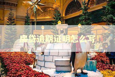 房贷逾期证明怎么写