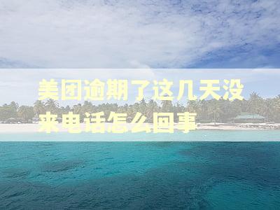 美团逾期了这几天没来电话怎么回事
