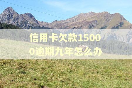 信用卡欠款15000逾期九年怎么办 信用卡欠款15000逾期九年怎么办