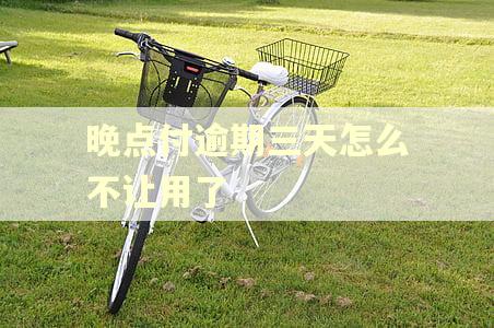 晚点付逾期三天怎么不让用了