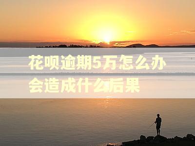 花呗逾期5万怎么办会造成什么后果
