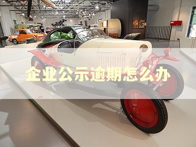 企业公示逾期怎么办