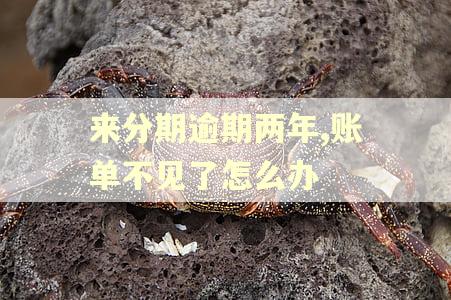 来分期逾期两年,账单不见了怎么办