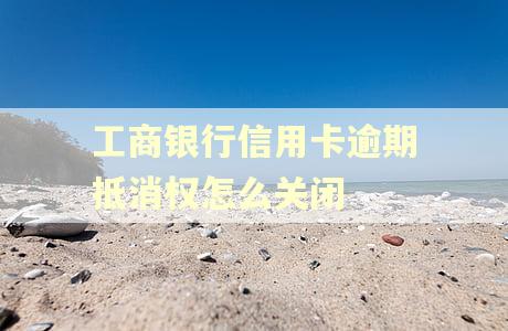 工商银行信用卡逾期抵消权怎么关闭 工商银行信用卡逾期抵消权怎么关闭
