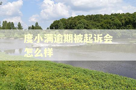 度小满逾期被起诉会怎么样