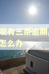 花呗有三条逾期,关了怎么办