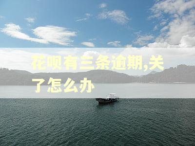 花呗有三条逾期,关了怎么办