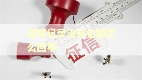逾期记录没有金额怎么回事