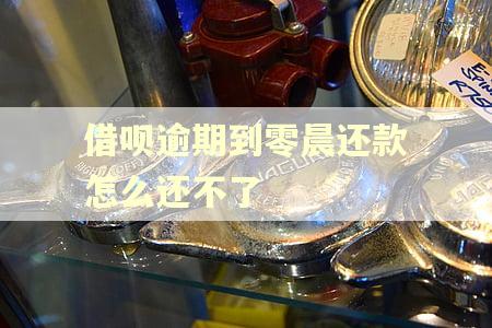 借呗逾期到零晨还款怎么还不了