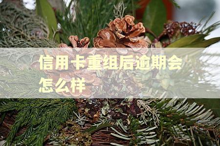 信用卡重组后逾期会怎么样