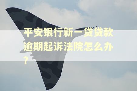 平安银行新一贷贷款逾期起诉法院怎么办?
