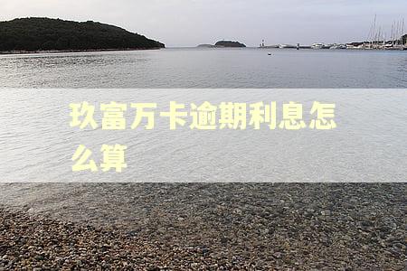 玖富万卡逾期利息怎么算
