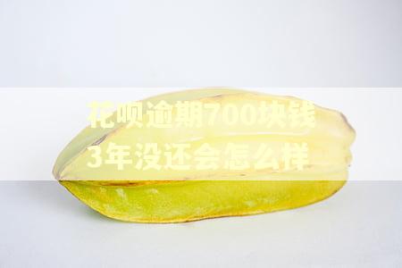 花呗逾期700块钱3年没还会怎么样