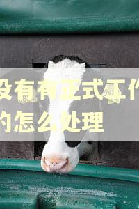 有没有有正式工作逾期的怎么处理