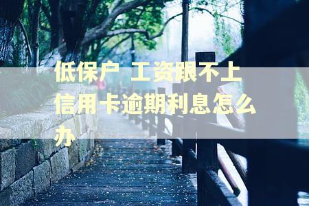 低保户 工资跟不上信用卡逾期利息怎么办