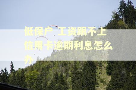 低保户 工资跟不上信用卡逾期利息怎么办