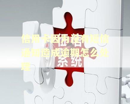 信用卡因为没有短信通知造成逾期怎么处理