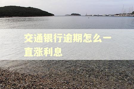 交通银行逾期怎么一直涨利息