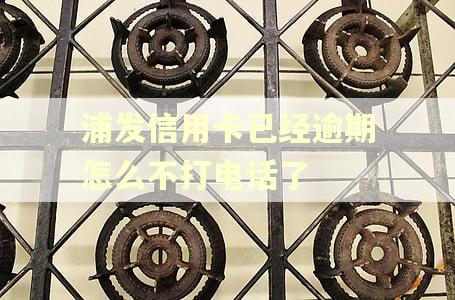 浦发信用卡已经逾期怎么不打电话了