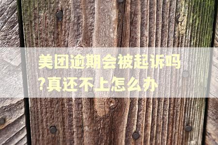 美团逾期会被起诉吗?真还不上怎么办