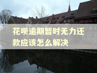 花呗逾期暂时无力还款应该怎么解决