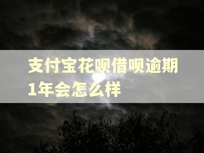 支付宝花呗借呗逾期1年会怎么样