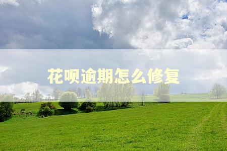 花呗逾期怎么修复