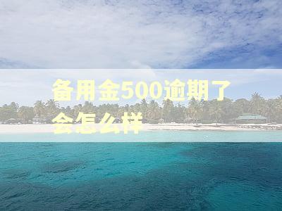 备用金500逾期了会怎么样